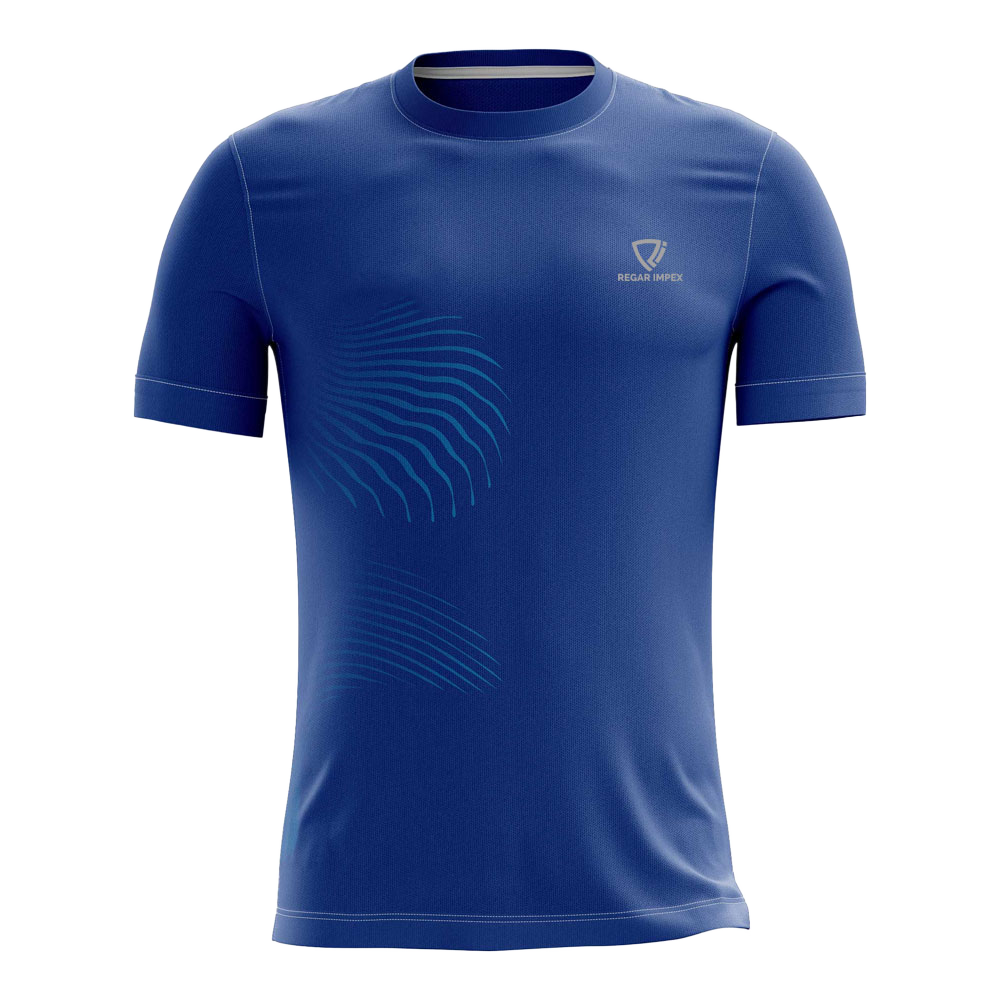 Active Graphic Crew T-Shirt Front View | Regar Impex Active Graphic Crew T-Shirt (SW-TSH-004) front view B2B manufacturer