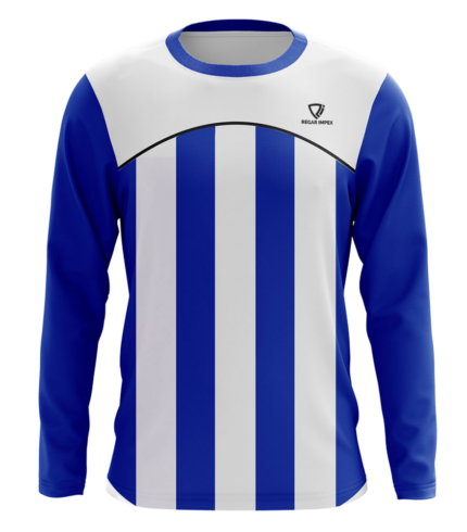 Active Quick-Dry Performance Shirt front view – long-sleeve crewneck sports shirt by Regar Impex, B2B sportswear manufacturer, wholesaler & bulk order provider for men, women, youth