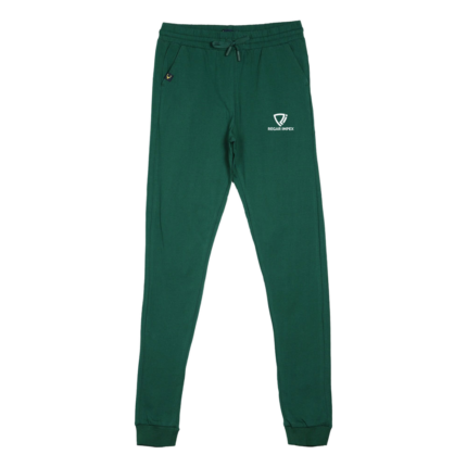Activewear Ribbed Track Pants front view by Regar Impex – OEM manufacturing, Private Label, Bespoke Customization, bulk B2B production with polyester, poly-cotton, and cotton options, tapered legs design