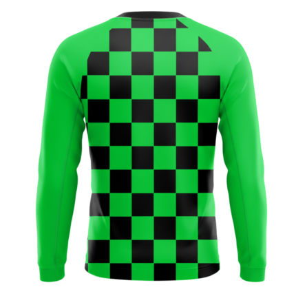 Athletic Dry-Fit Performance Shirt back view – long-sleeve crewneck sports shirt by Regar Impex, B2B sportswear manufacturer, wholesaler & bulk order provider for men, women, youth
