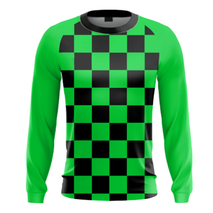 Athletic Dry-Fit Performance Shirt front view – long-sleeve crewneck sports shirt by Regar Impex, B2B sportswear manufacturer, wholesaler & bulk order provider for men, women, youth