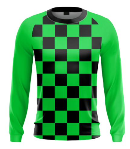 Athletic Dry-Fit Performance Shirt front view – long-sleeve crewneck sports shirt by Regar Impex, B2B sportswear manufacturer, wholesaler & bulk order provider for men, women, youth