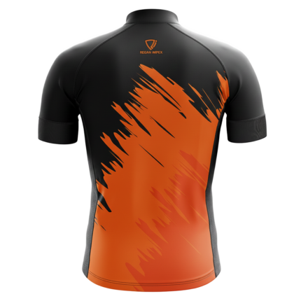 Athletic Full Zip Sublimated T-Shirt (SW-TSH-005) back view B2B manufacture