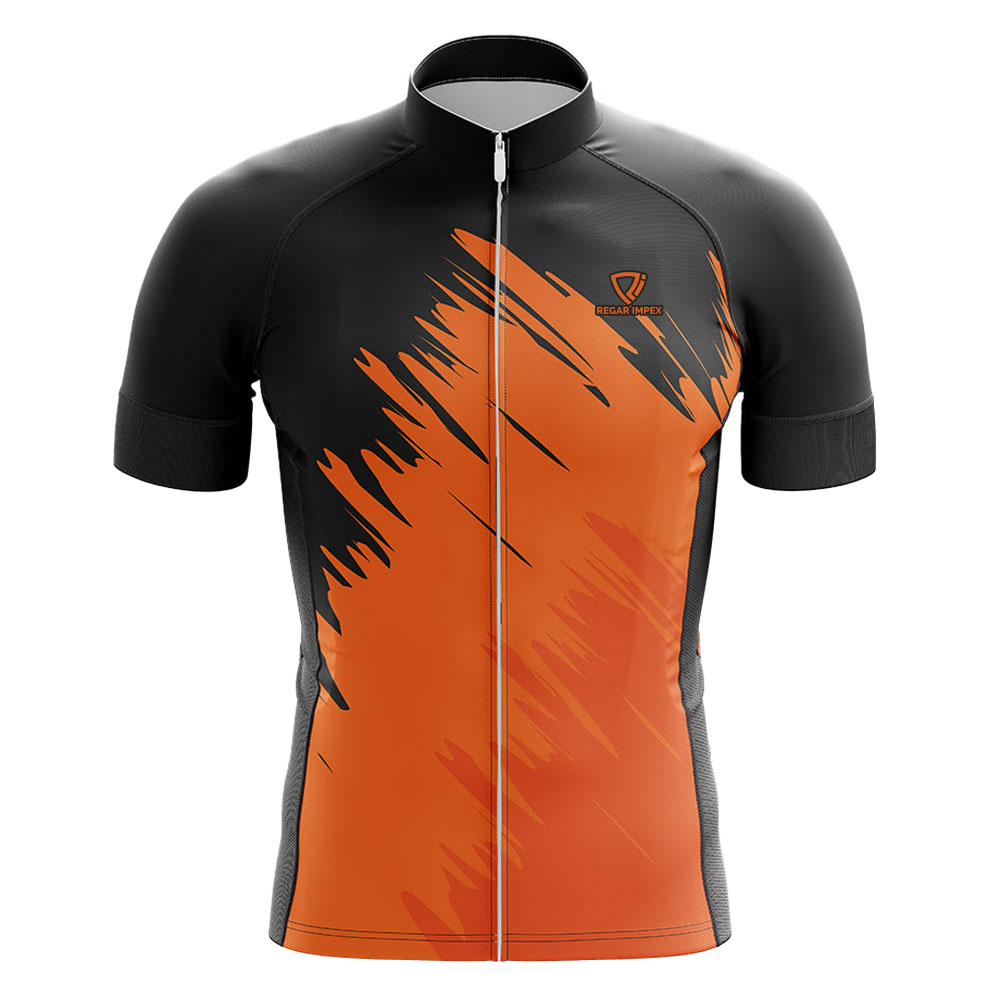 Athletic Full Zip Sublimated T-Shirt Front View | Regar Impex Athletic Full Zip Sublimated T-Shirt (SW-TSH-005) front view B2B manufacturer