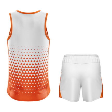 Back view of Athletic Graphic Tank Set for OEM, private label, and bulk B2B production by Regar Impex