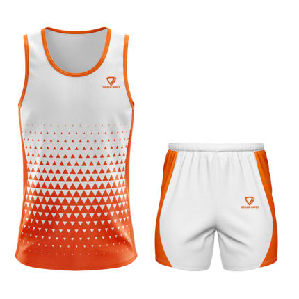 Front view of Athletic Graphic Tank Set for OEM, private label, and bulk B2B production by Regar Impex