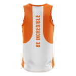 Athletic Quick Dry Print Tank back view for B2B by Regar Impex