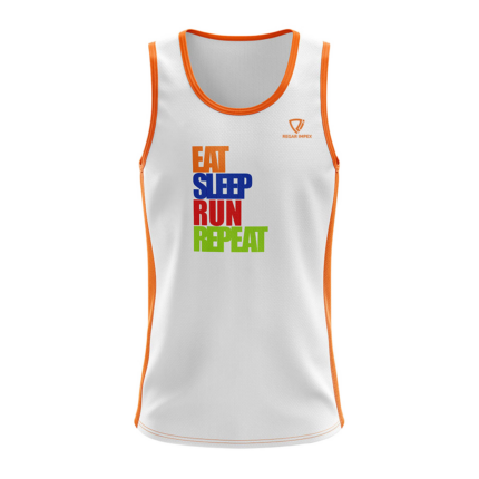 Athletic Quick Dry Print Tank front view for B2B by Regar Impex