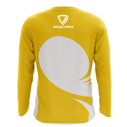 Athletic Sublimated Performance Shirt back view – long-sleeve crewneck sports shirt, B2B manufacturer, wholesaler, bulk orders, men, women, youth