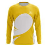 Athletic Sublimated Performance Shirt front view – long-sleeve crewneck sports shirt, B2B manufacturer, wholesaler, bulk orders, men, women, youth