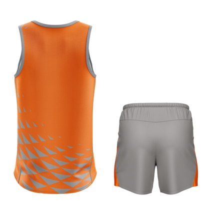 Back view of Athletic Sublimated Performance Tank Set for OEM and bulk B2B manufacturing by Regar Impex