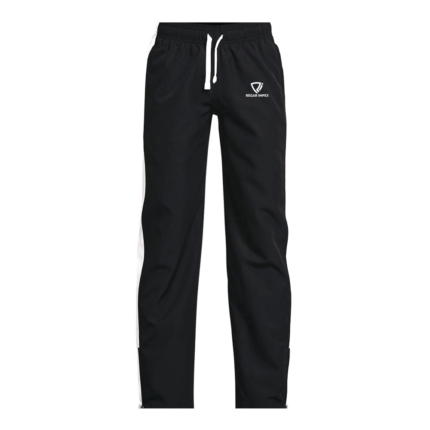 Athletic Track Pants front view by Regar Impex – OEM manufacturing, Private Label, Bespoke Customization, bulk B2B production with polyester, poly-cotton and cotton options