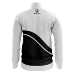 Regar Impex Black and White Waterproof Track Jacket – Lightweight Polyester Jacket for Sports and Outdoor Wear