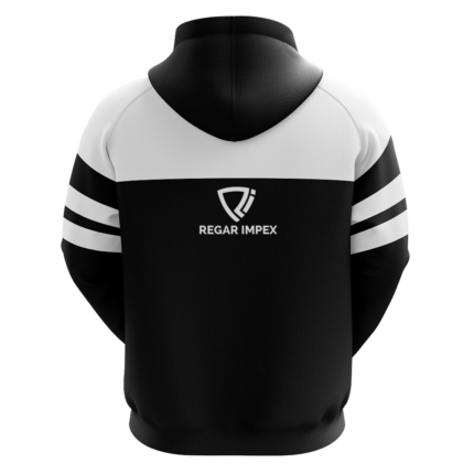 Front view of Curve-Panel Raglan Streetwear Hoodie (SW-HOD-001) featuring ergonomic OEM Manufacturing for B2B wholesalers; White Label ready for Private Label branding.