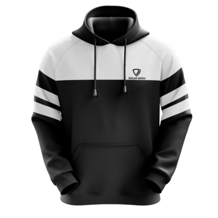 Front view of Curve-Panel Raglan Streetwear Hoodie (SW-HOD-001) featuring ergonomic OEM Manufacturing for B2B wholesalers; White Label ready for Private Label branding.