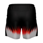 Custom Dry-Fit Sublimated Performance Shorts back view by Regar Impex – Sportswear Exporter, OEM/ODM production, Private Label, bulk B2B production