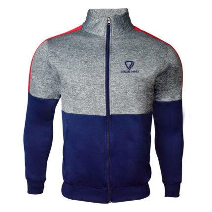 Regar Impex Double-Tone Full-Zip Jacket – Stylish Polyester Jacket with Modern Two-Tone Design
