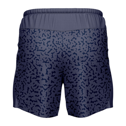 Dry-Fit Sublimated Training Shorts back view by Regar Impex – Sportswear Exporter, OEM manufacturing, Private Label, bulk B2B production