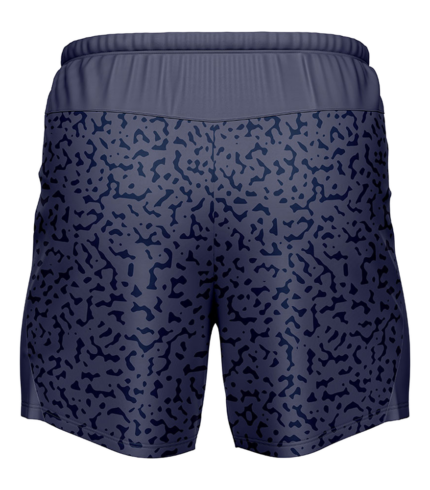 Dry-Fit Sublimated Training Shorts back view by Regar Impex – Sportswear Exporter, OEM manufacturing, Private Label, bulk B2B production