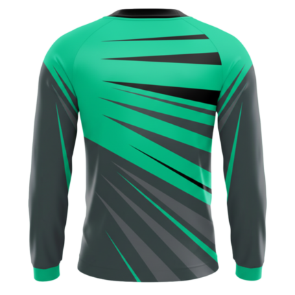 Lightweight Print Performance Shirt back view – long-sleeve crewneck sports shirt by Regar Impex, B2B sportswear manufacturer, wholesaler & bulk order provider for men, women, youth