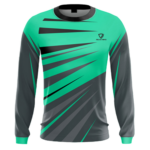 Lightweight Print Performance Shirt front view – long-sleeve crewneck sports shirt by Regar Impex, B2B sportswear manufacturer, wholesaler & bulk order provider for men, women, youth