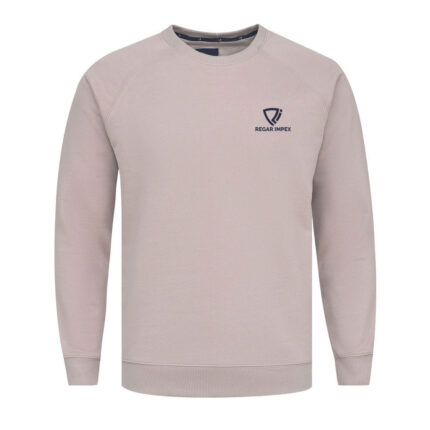 Men’s Raglan Crewneck Sweatshirt Front View – Regar Impex
