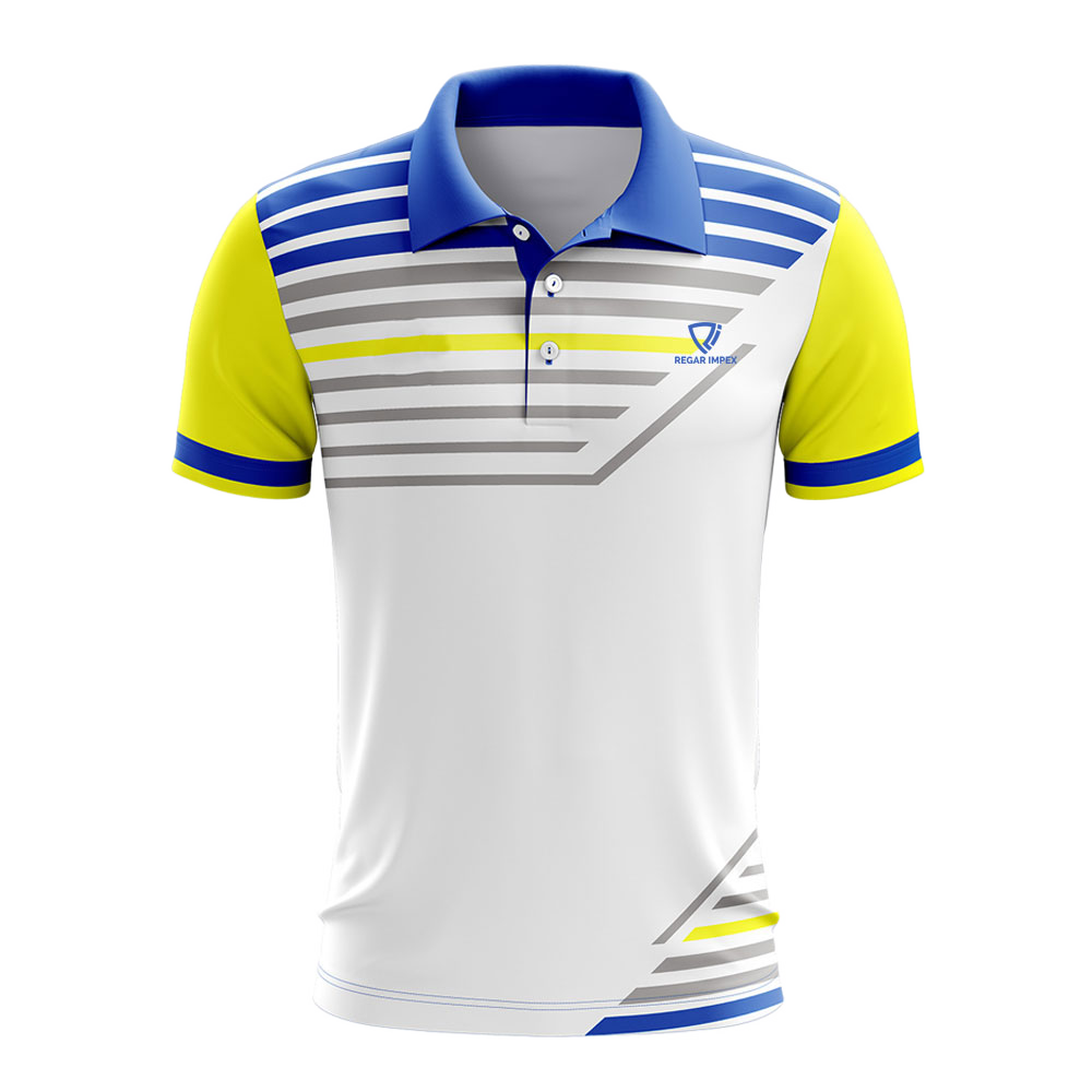 Performance Graphic Polo T-Shirt Front View | Regar Impex Performance Graphic Polo T-Shirt (SW-TSH-006) front view B2B manufacturer