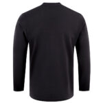 Men’s Plain Black Crewneck Sweatshirt Back View by Regar Impex – Premium Manufacturer