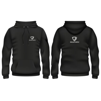 Plain Black Pullover Hoodie by Regar Impex – Manufacturer