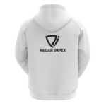 Back view of Regar Impex Pro-Fit Raglan Blank Hoodie (SW-HOD-005) featuring a heavyweight OEM Manufacturing solution, White Label ready and built for mass-production scalability.