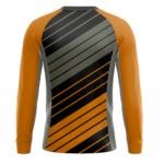Professional Sublimated Athletic Shirt back view – long-sleeve crewneck sports shirt by Regar Impex, B2B sportswear manufacturer, wholesaler & bulk order provider for men, women, youth