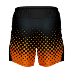 Quick-Dry Athletic Sublimated Training Shorts back view by Regar Impex – Sportswear Exporter, OEM/ODM production, Private Label, bulk B2B production