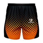 Quick-Dry Athletic Sublimated Training Shorts front view by Regar Impex – OEM manufacturing, Private Label, Bespoke Customization, bulk B2B production