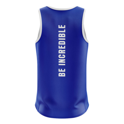 Sublimated Dry-Fit Performance Tank back view by Regar Impex