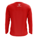 Training Moisture-Wicking Performance Shirt back view – long-sleeve crewneck sports shirt, B2B sportswear manufacturer, wholesaler & bulk order provider, men, women, youth