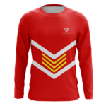 Training Moisture-Wicking Performance Shirt front view – long-sleeve crewneck sports shirt, B2B sportswear manufacturer, wholesaler & bulk order provider, men, women, youth