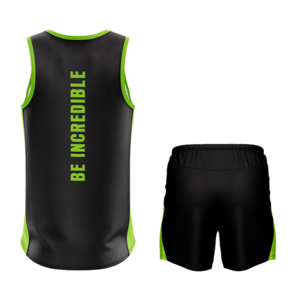 Training Sublimated Tank Set back view for B2B by Regar Impex