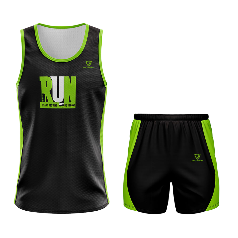 Training Sublimated Tank Set Front View | Regar Impex Wholesale & OEM Training Sublimated Tank Set front view for B2B by Regar Impex