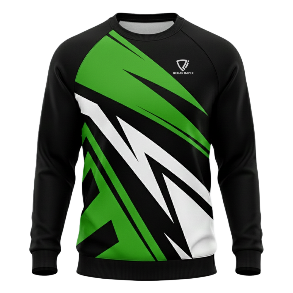 Active Graphic Raglan Crewneck Sweatshirt SW-SWT-007 Manufacturer | Regar Impex Active Graphic Raglan Crewneck Sweatshirt SW-SWT-007manufacturer for B2B bulk orders by Regar Impex