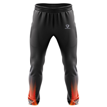 Dry-Fit Printed Sports Pants front view by Regar Impex – OEM manufacturing, Private Label, Bespoke Customization, bulk B2B production