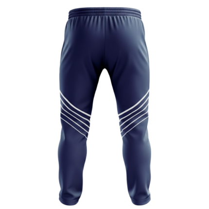 Dry-Fit Sublimated Track Pants back view by Regar Impex – Sportswear Exporter, OEM/ODM production, Private Label, bulk B2B production